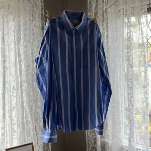 Blue Button Up Dress Shirt